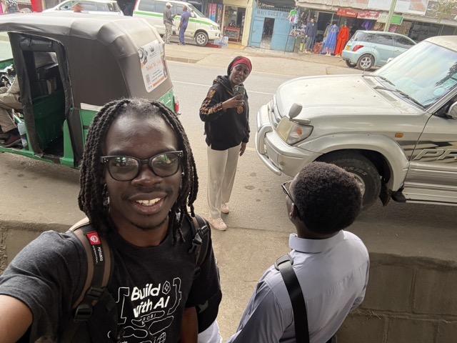 Me & Shakur & Selin: strolling Arusha town after DjangoCon Africa