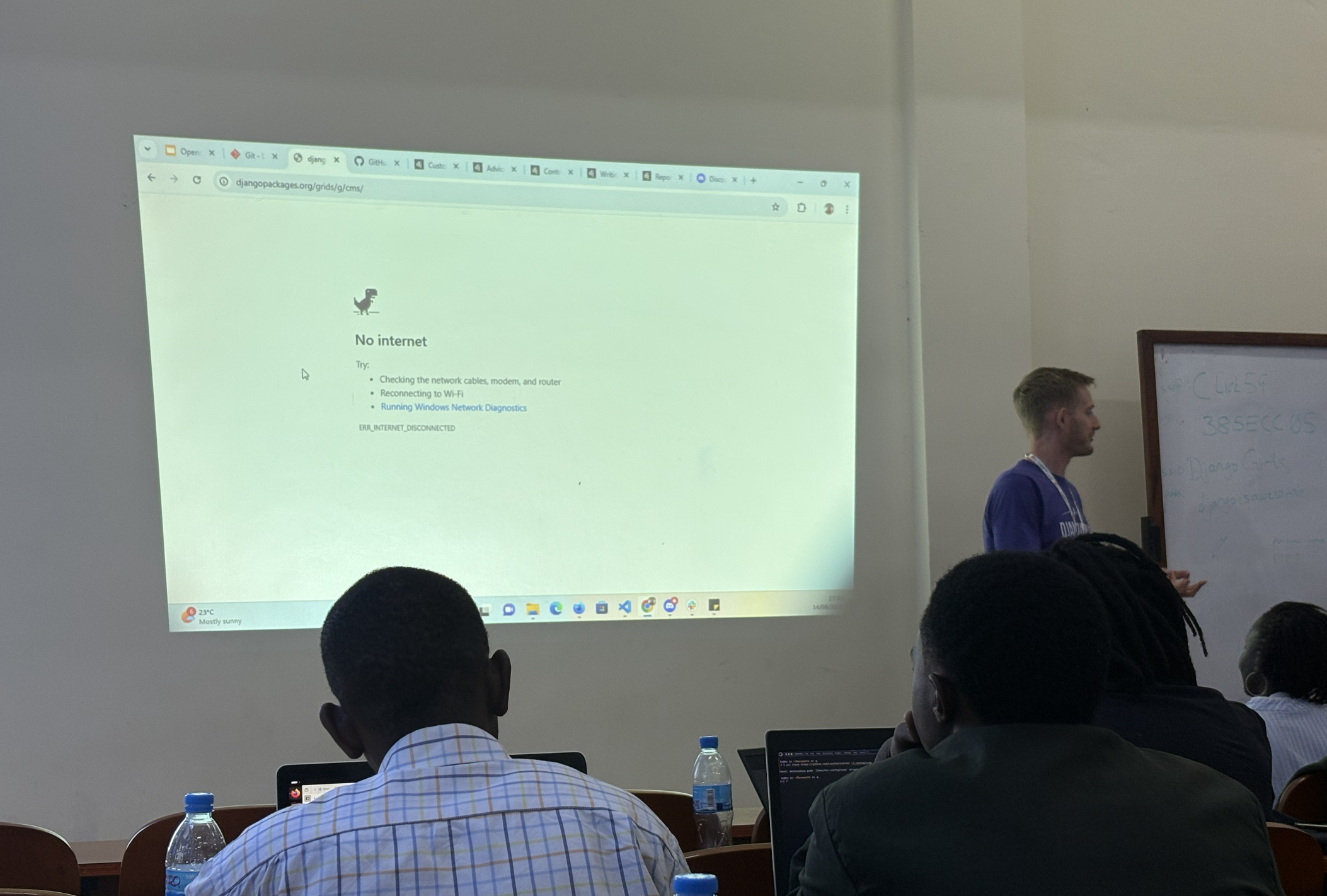 There was no internet, but Tim was there, outstanding