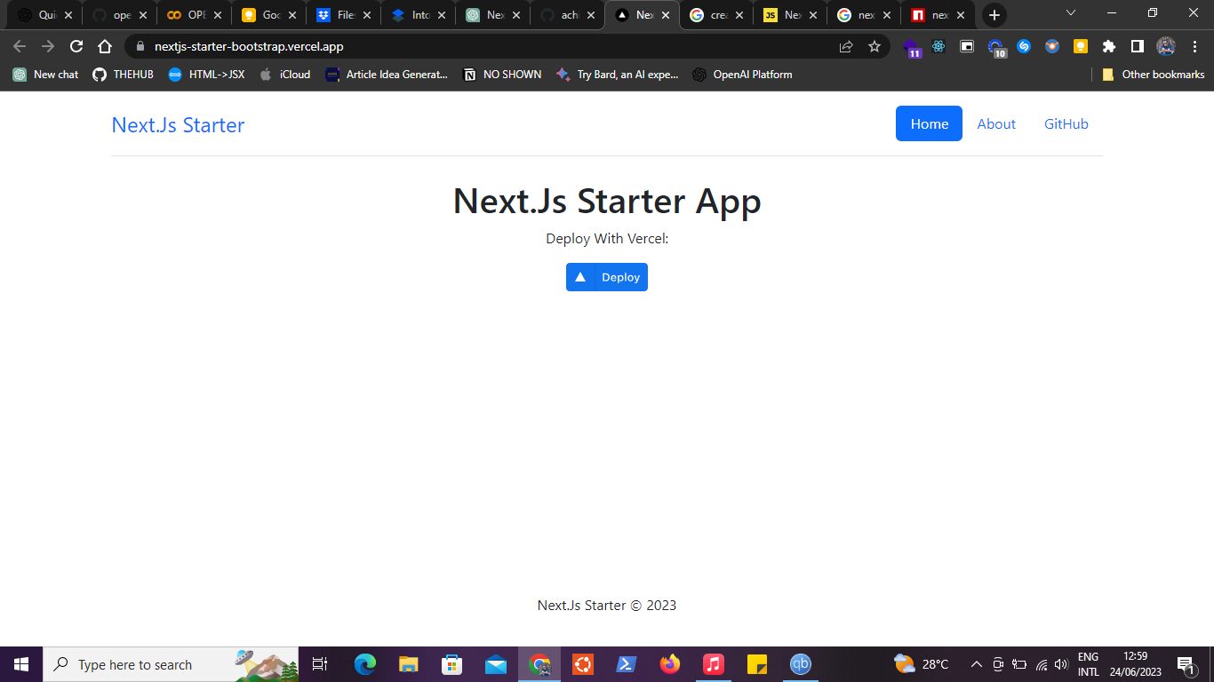 Next.Js starter template